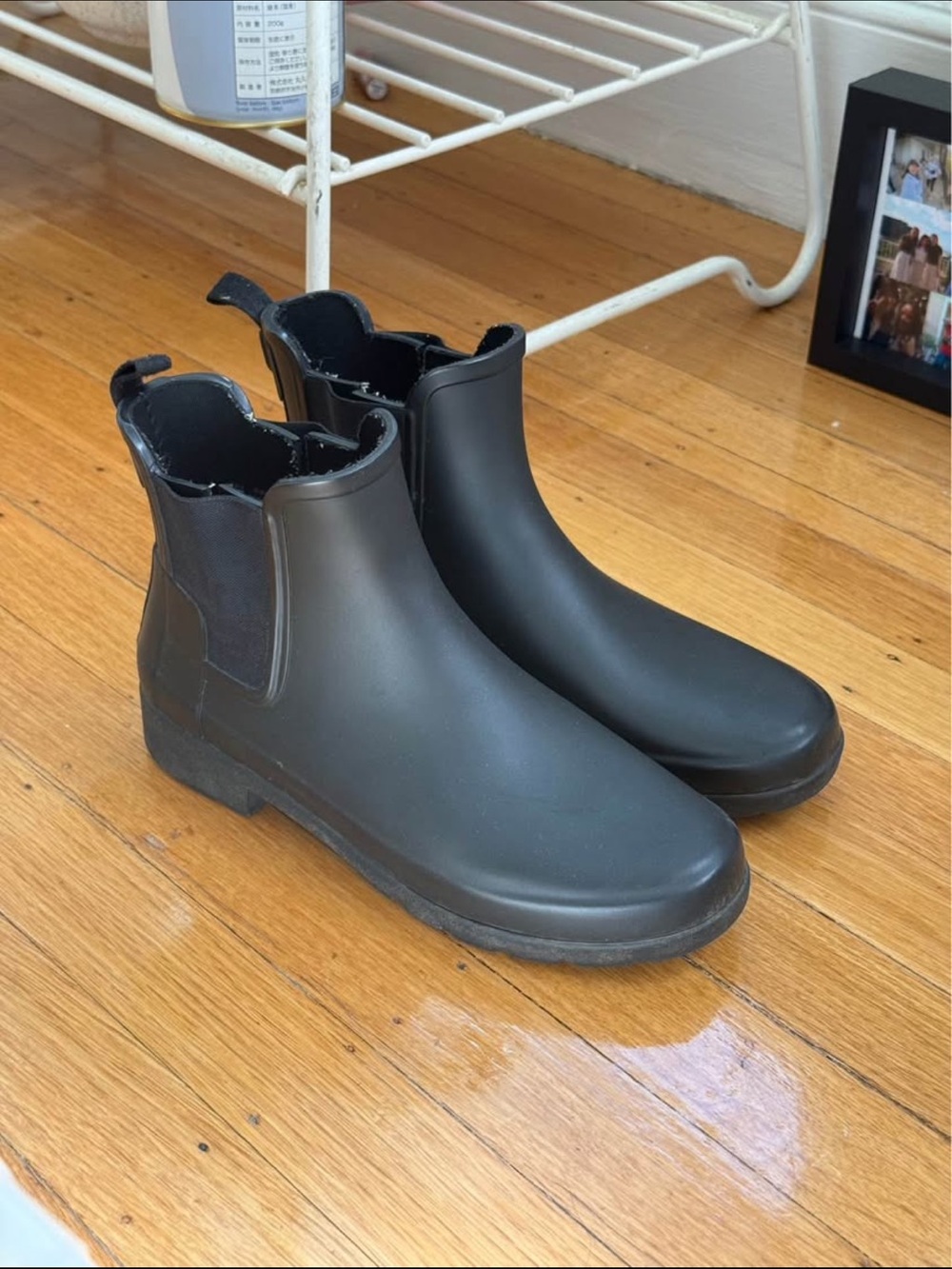 Hunter Refined Black Chelsea Rain Boots